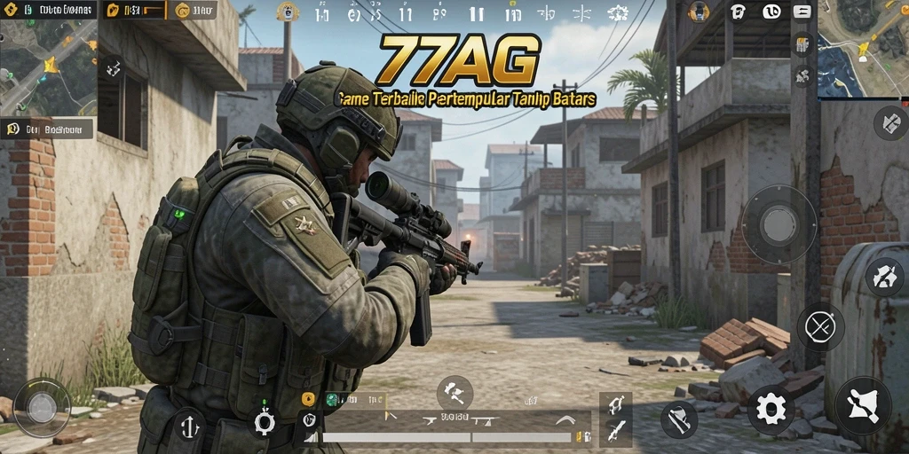Tampilan menegangkan dari gameplay FPS dalam 77AG.