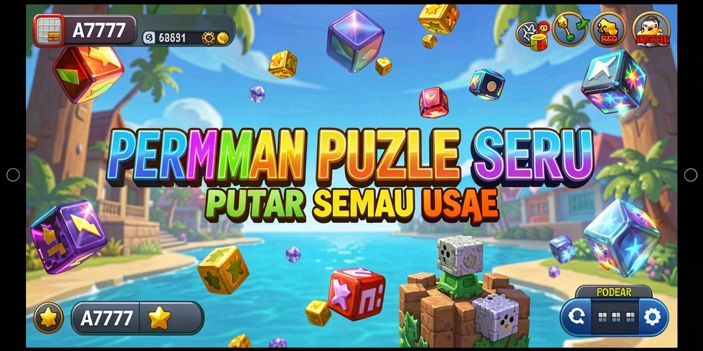Screenshot gameplay A7777 menunjukkan momen menegangkan saat menyelesaikan teka-teki.