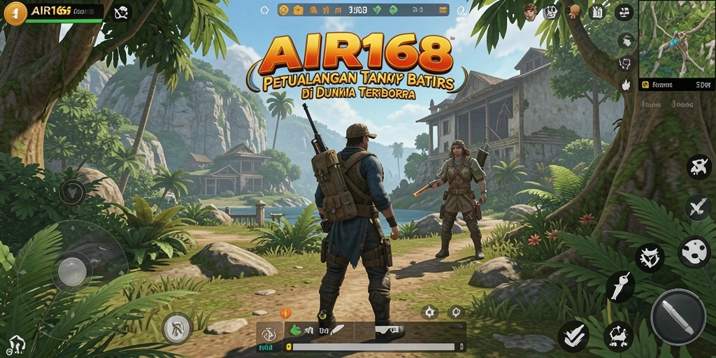 Tampilan gameplay AIR168 yang menakjubkan di dunia terbuka.