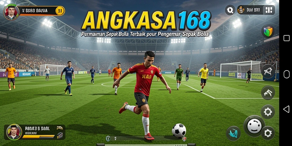 Gameplay mendebarkan dalam ANGKASA168 dengan aksi sepak bola yang intens.