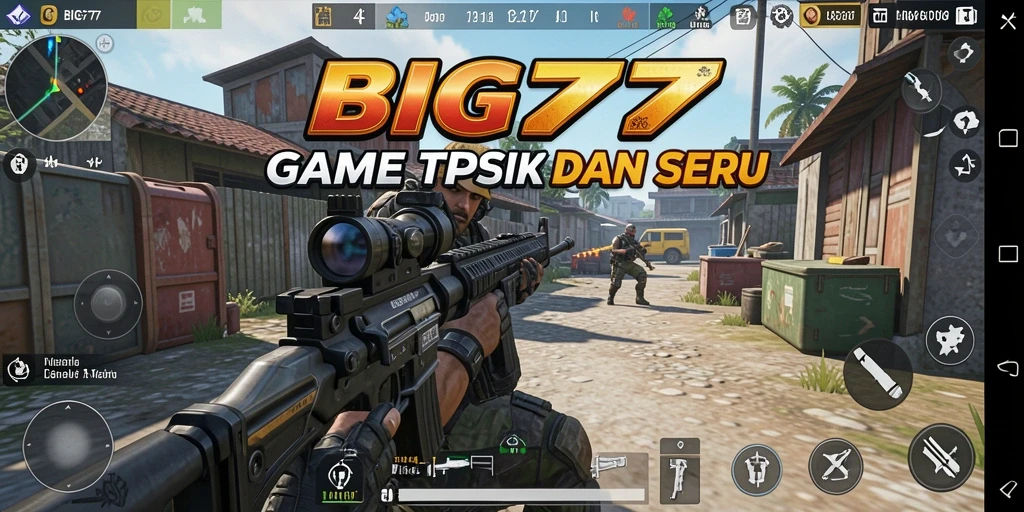 Tangkapan layar BIG77 menampilkan pertempuran intens di arena TPS.