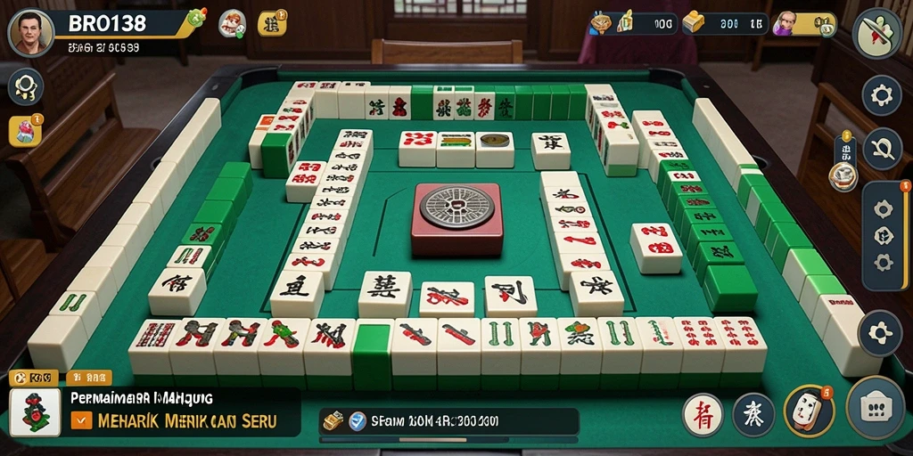 Screenshot gameplay BRO138 menampilkan keseruan permainan Mahjong.