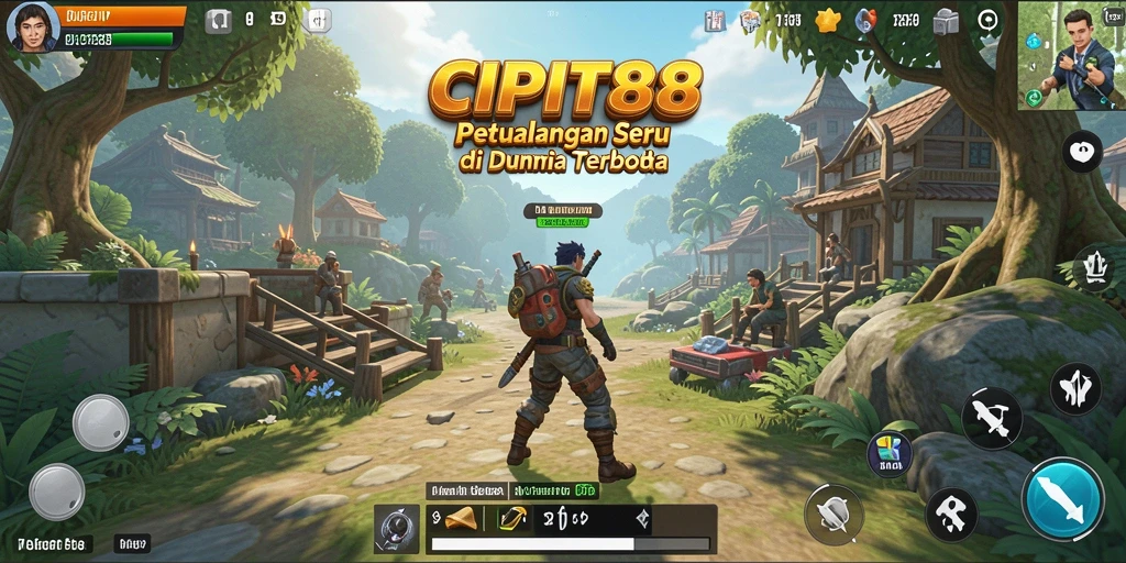 Screenshot menampilkan gameplay seru dari CIPIT88 dalam dunia terbuka.
