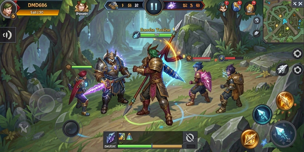 Tampilan gameplay SLG yang menegangkan dalam DMD686.