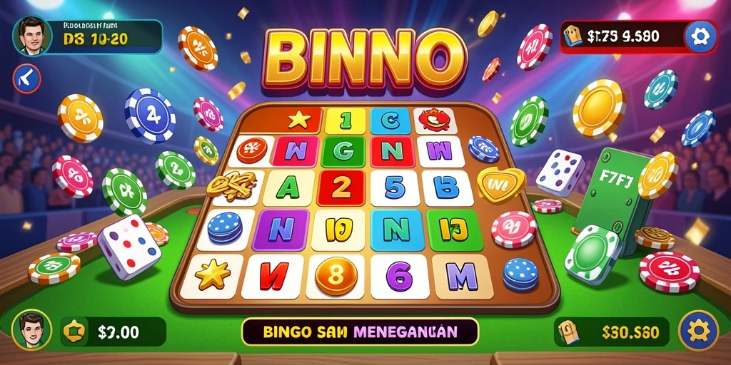 Screenshot gameplay F7F7 menampilkan serunya bermain Bingo secara online.