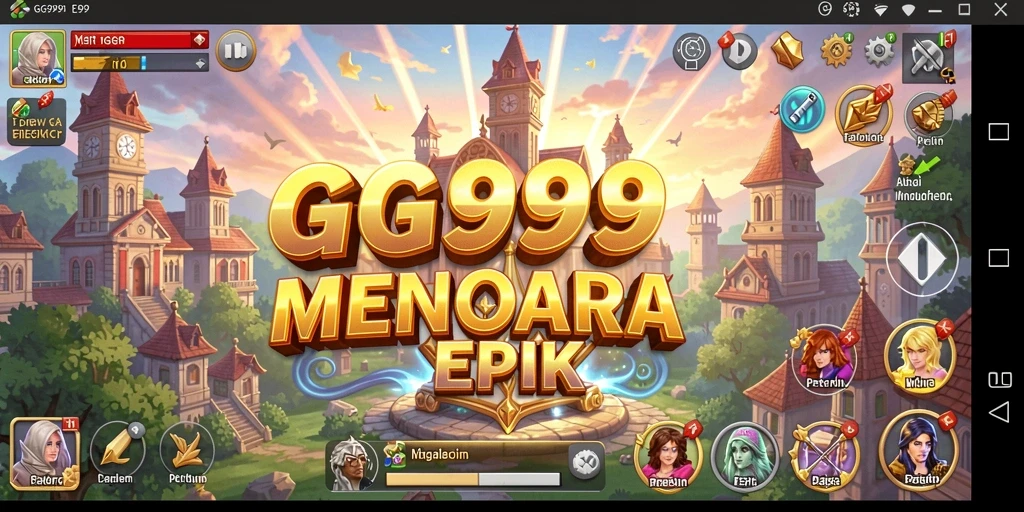 Tampilan gameplay GG999 yang mendebarkan dalam genre Tower Defense.