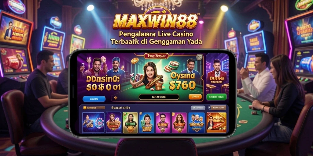 Screenshot gameplay Live Casino yang mendebarkan di MAXWIN88.