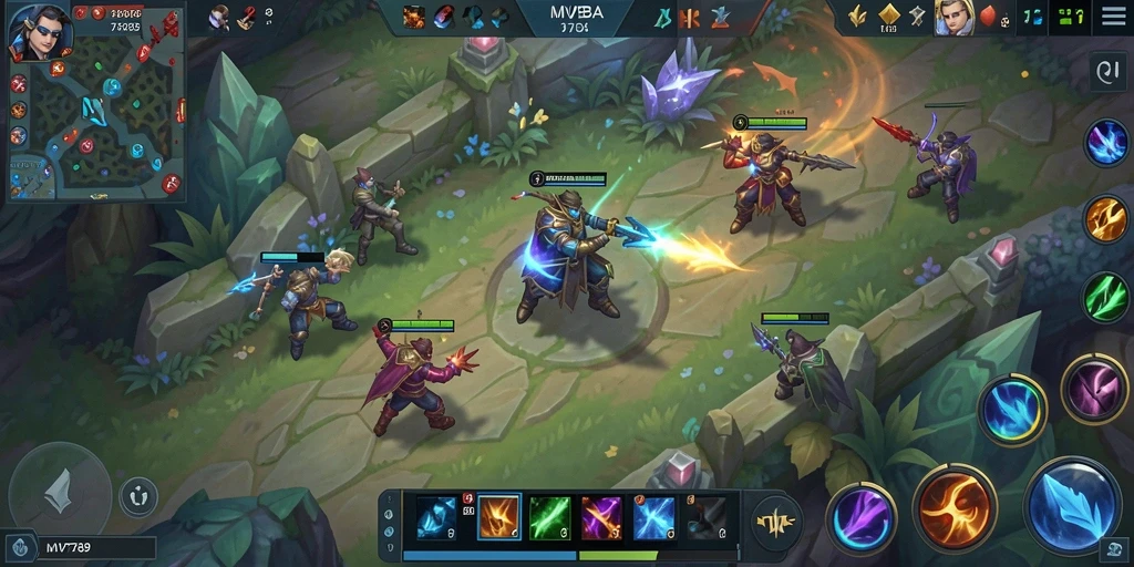 Tampilan gameplay seru dari <strong>MVP789</strong> dengan aksi MOBA yang intens.