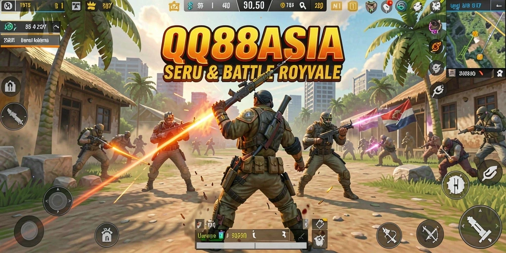 Tangkapan layar memperlihatkan aksi mendebarkan dalam gameplay Battle Royale.