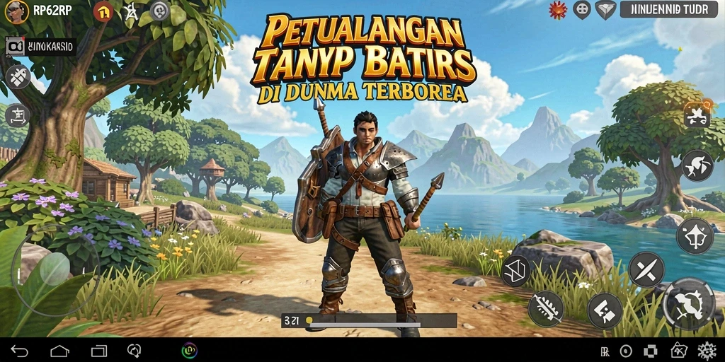 Screenshot RP62RP menampilkan petualangan seru di dunia terbuka.