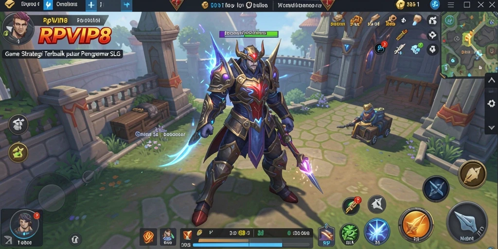 Tangkapan layar gameplay RPVIP8 yang menunjukkan aksi strategi yang mendebarkan.