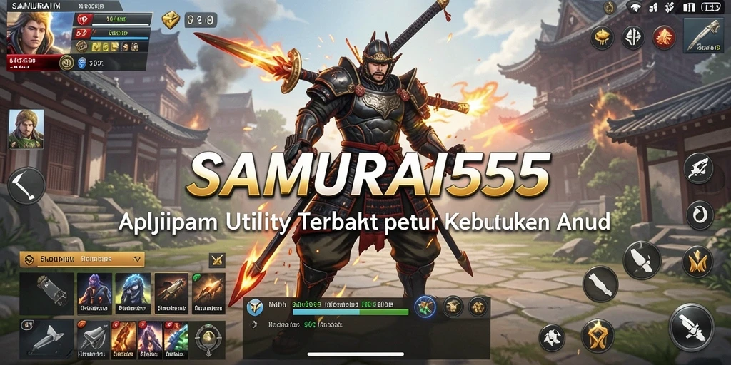 Tampilan screenshot SAMURAI555 menunjukkan fitur optimasi perangkat yang menarik.