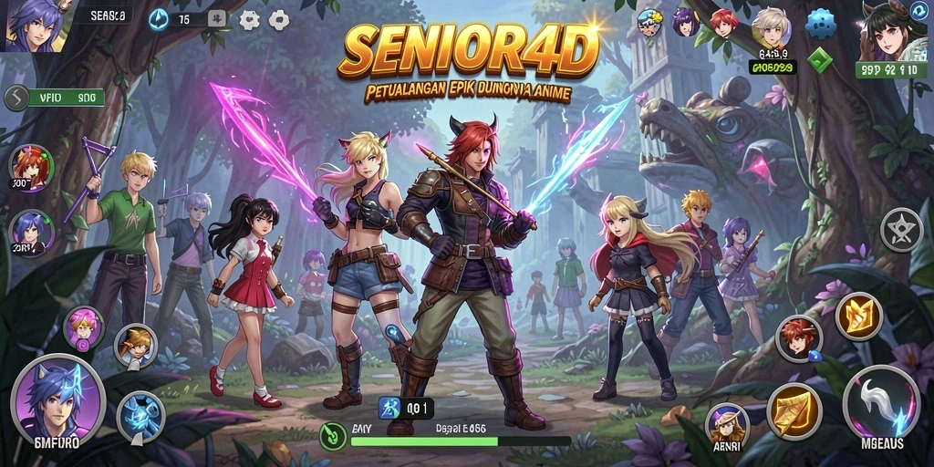 Tampilan menarik dari gameplay SENIOR4D yang memikat.