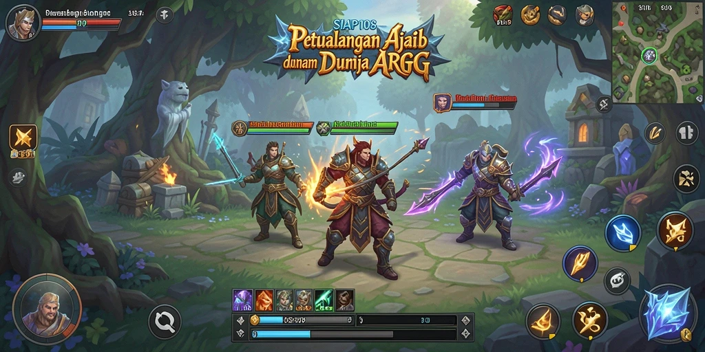 Screenshot gameplay SIAP108 menampilkan aksi pertarungan epik dalam dunia ARPG.