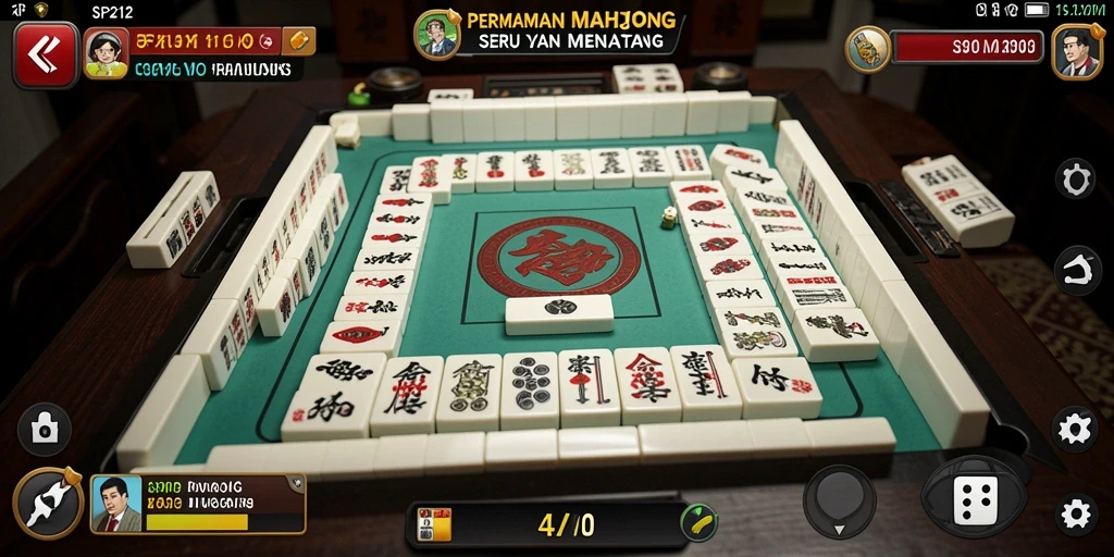 Tampilan gameplay SP212 yang menarik dan menantang dalam Mahjong.