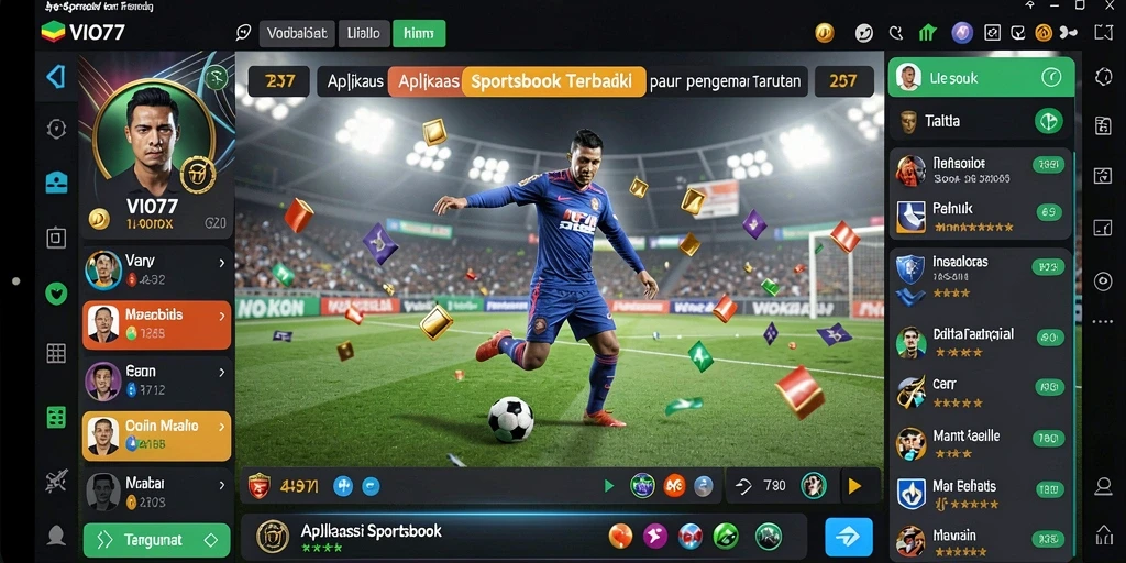 Tampilan screenshot utama VIO77 saat melakukan taruhan olahraga.