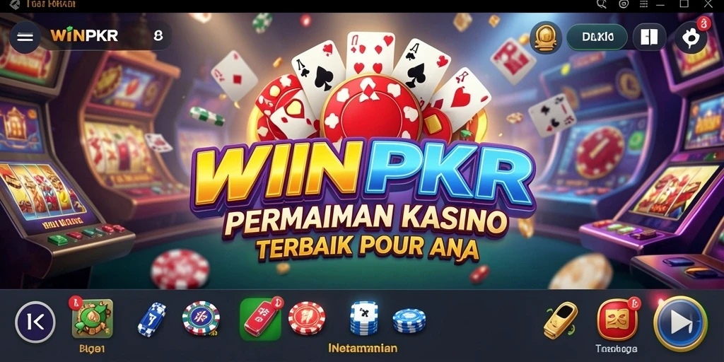 Screenshot gameplay WINPKR yang menampilkan keseruan permainan Kasino.