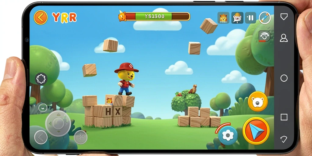 Screenshot gameplay YYRR menampilkan tantangan Puzzle yang menarik.